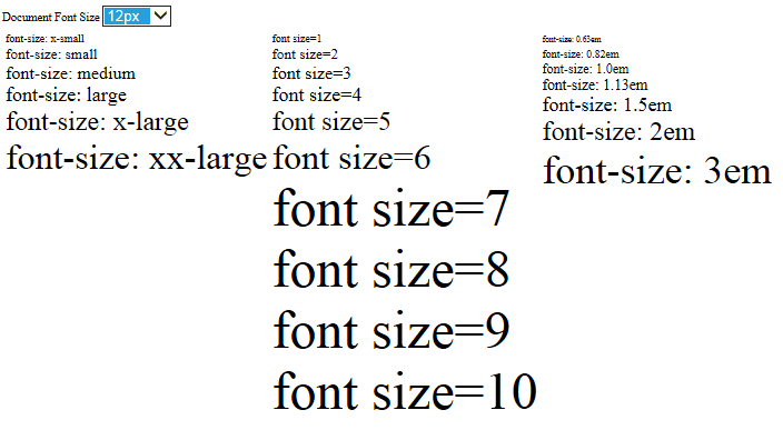 Font Size