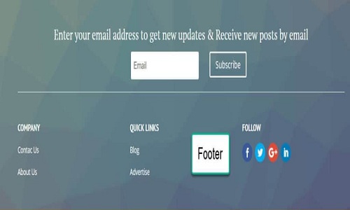 Footer Page