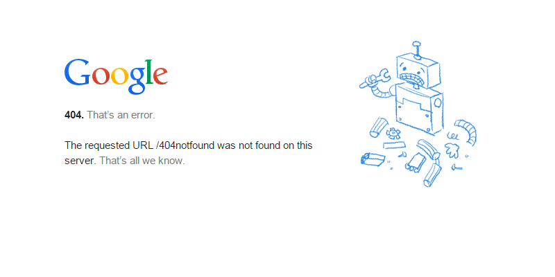 404 Not Found Error