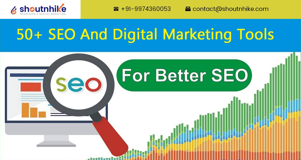 50+ Online SEO And Digital Marketing Tools