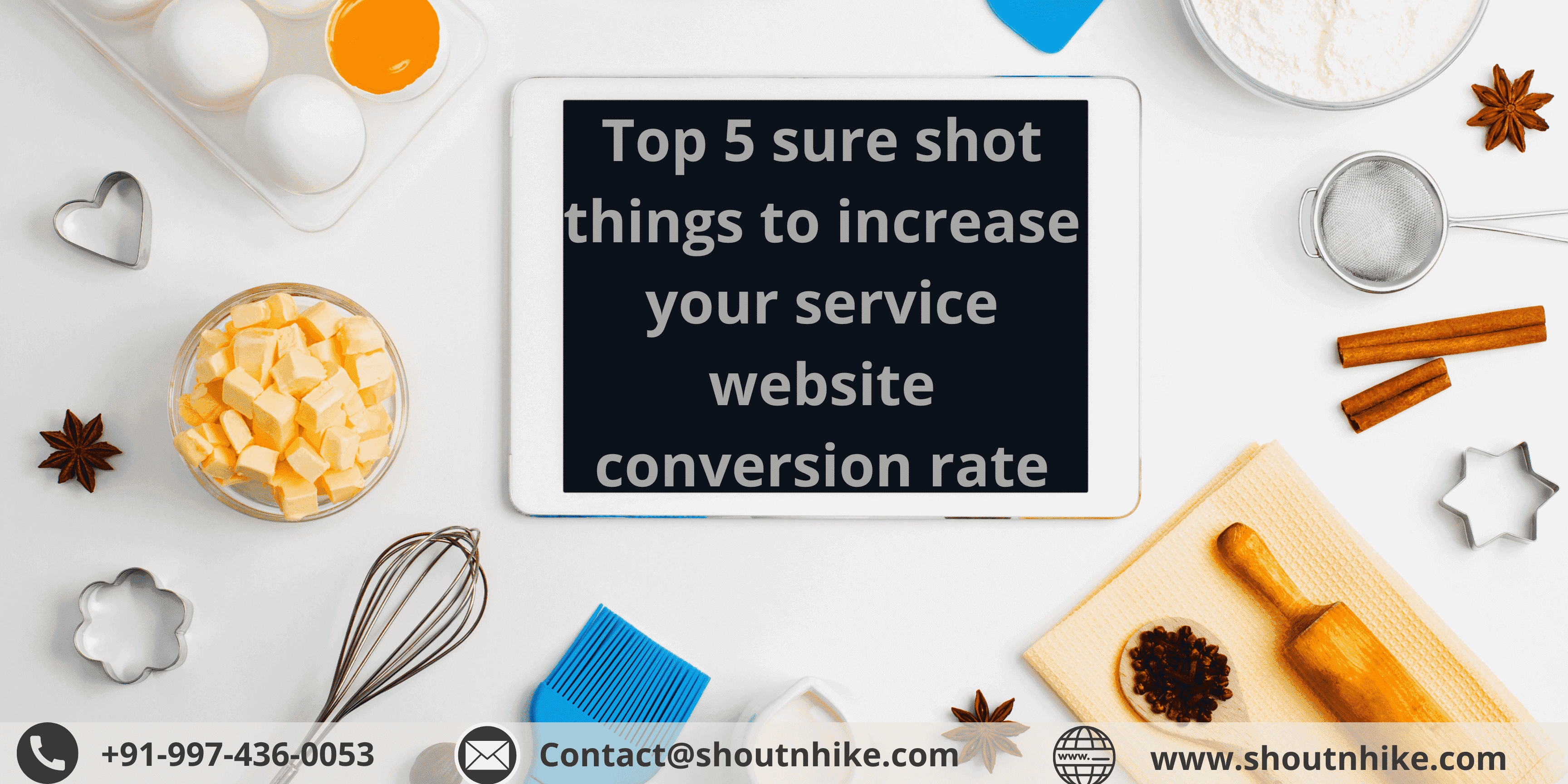 Top 5 sure shot things to increase your service website conversion rate.