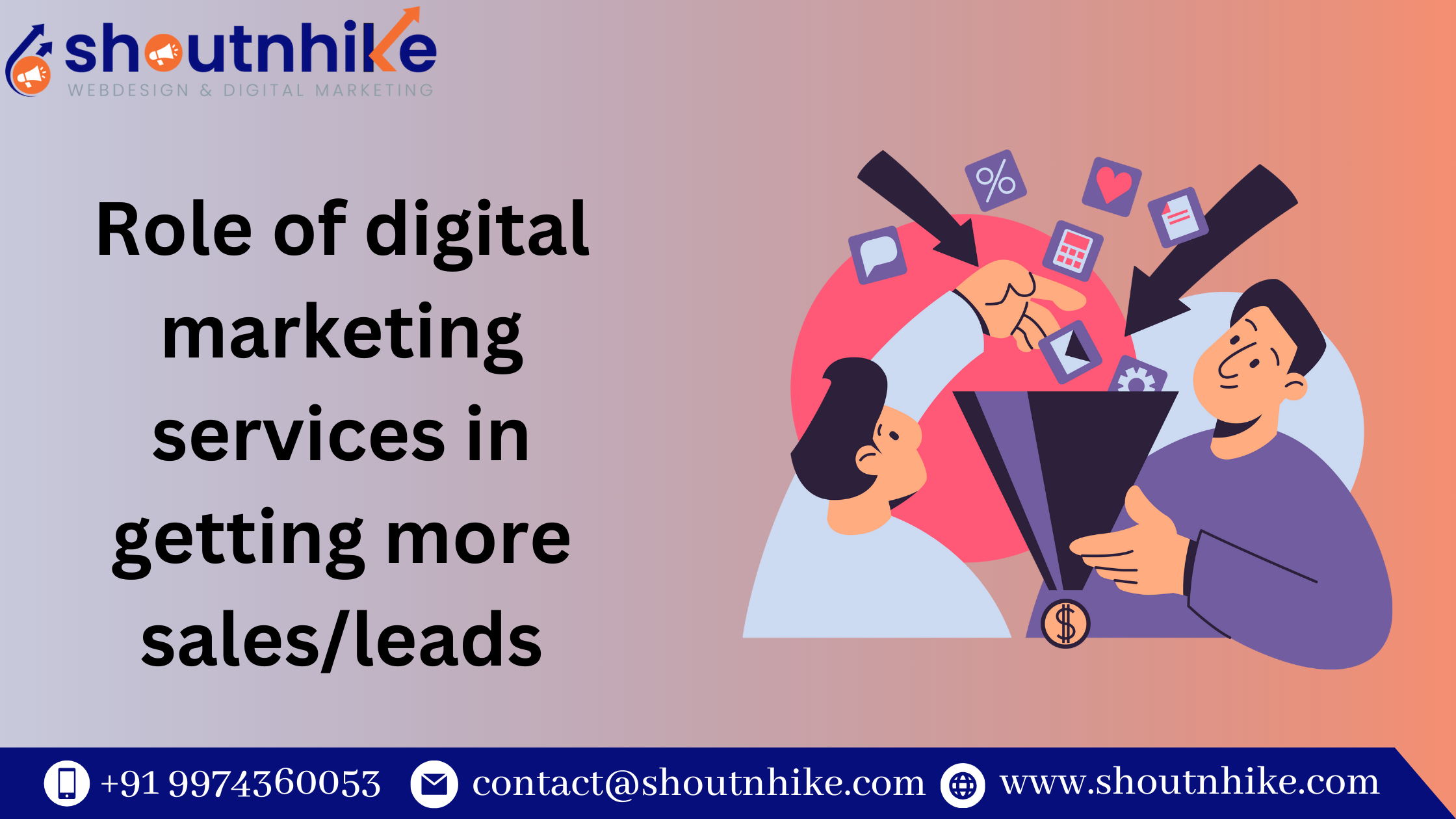 Role of digital marketing services in getting more sales/leads