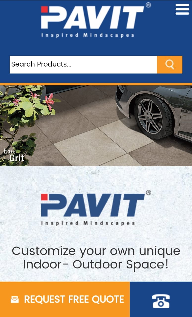 Pavits Website Homepage