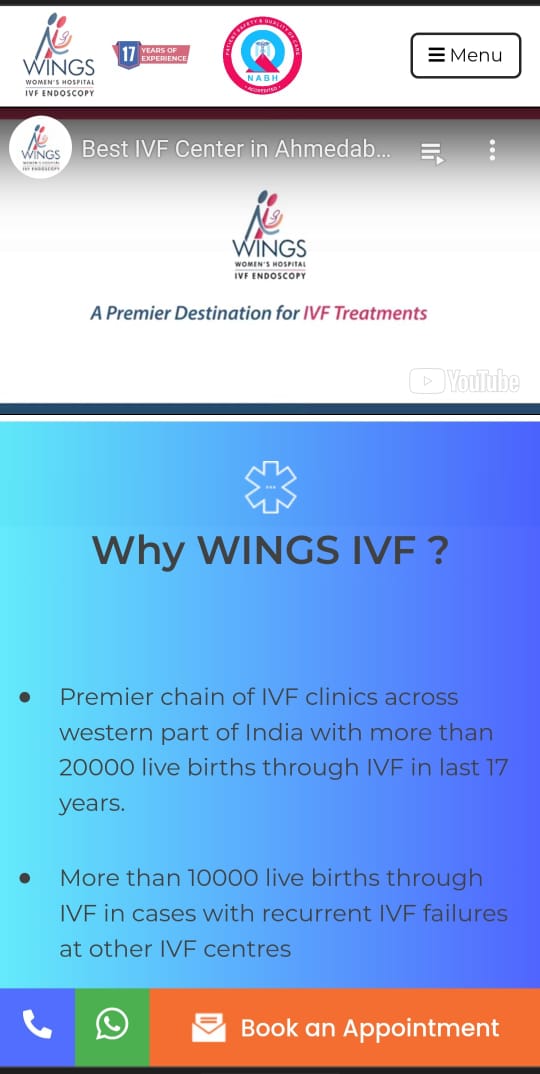 Wingshospitals Mobile Website Homepage