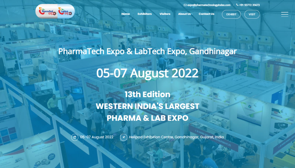 PharmatechExpo Website Homepage