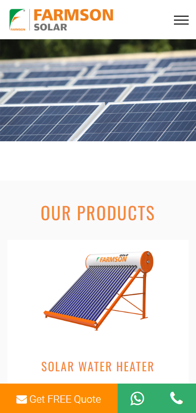 Farmsonsolar Mobile Website