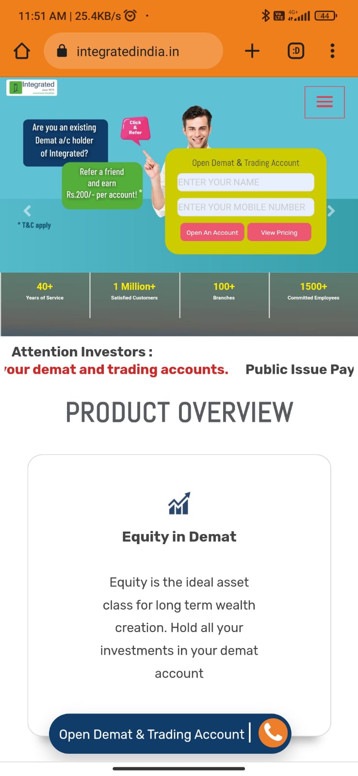 integratedindia.in