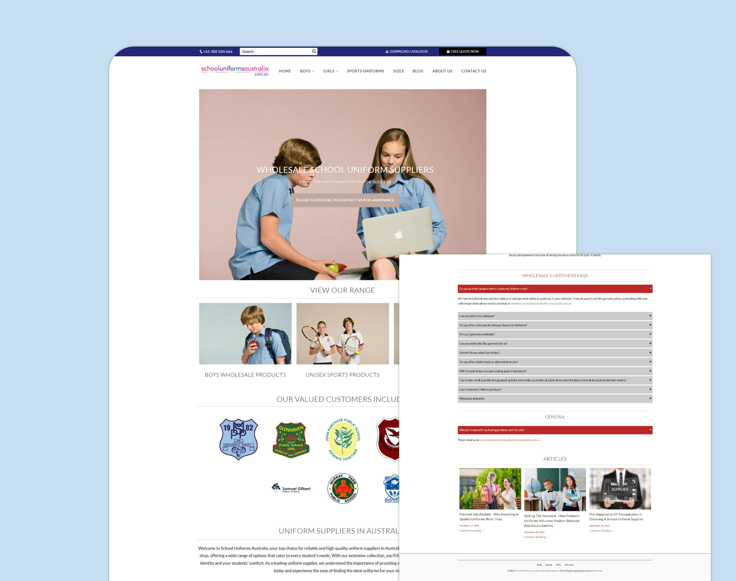 School Uniform Australia – SEO & Digital Marketing Case Study