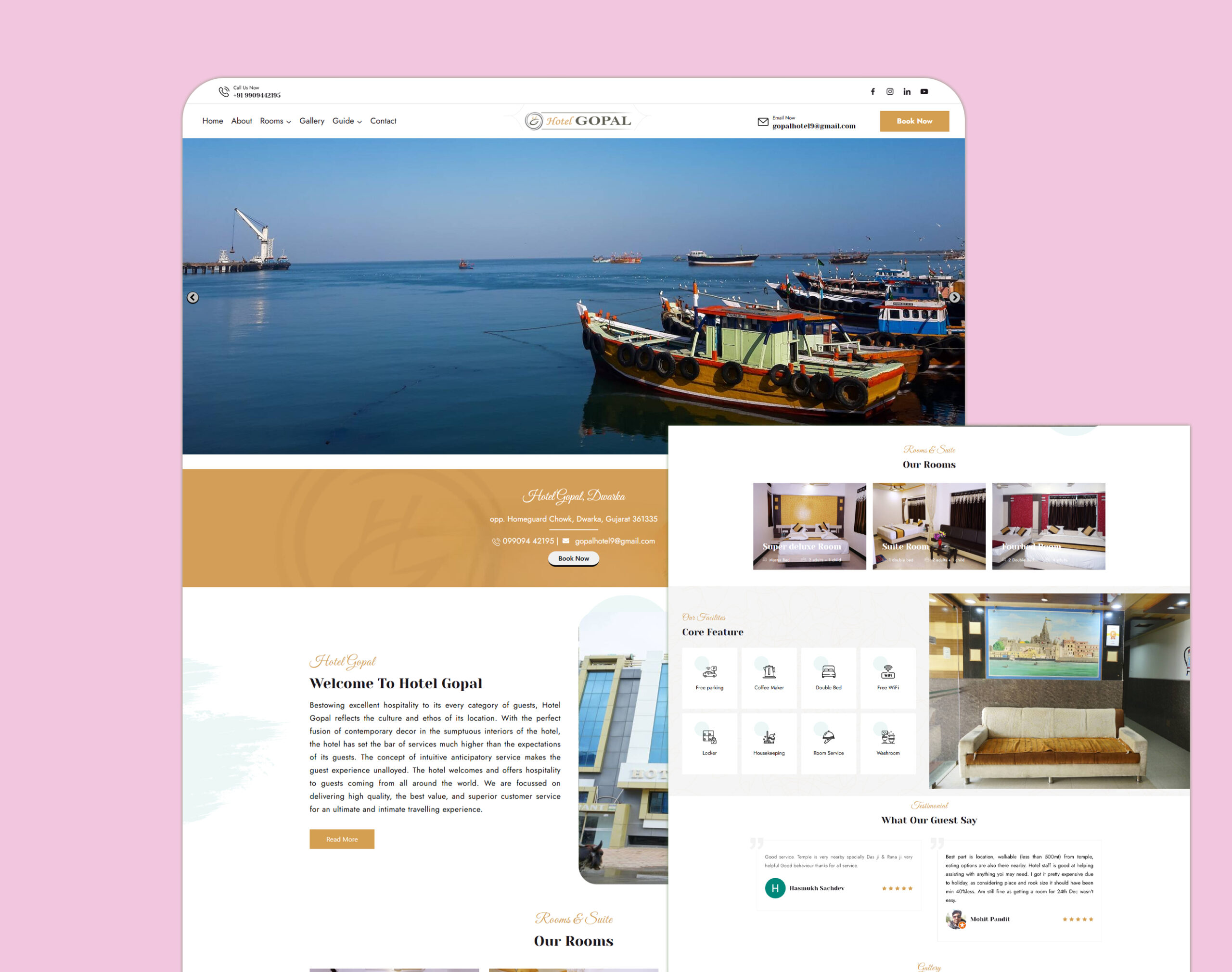 Hotel Gopal: 30% Traffic Growth & 27% More Calls Through Local SEO & GMB Optimization