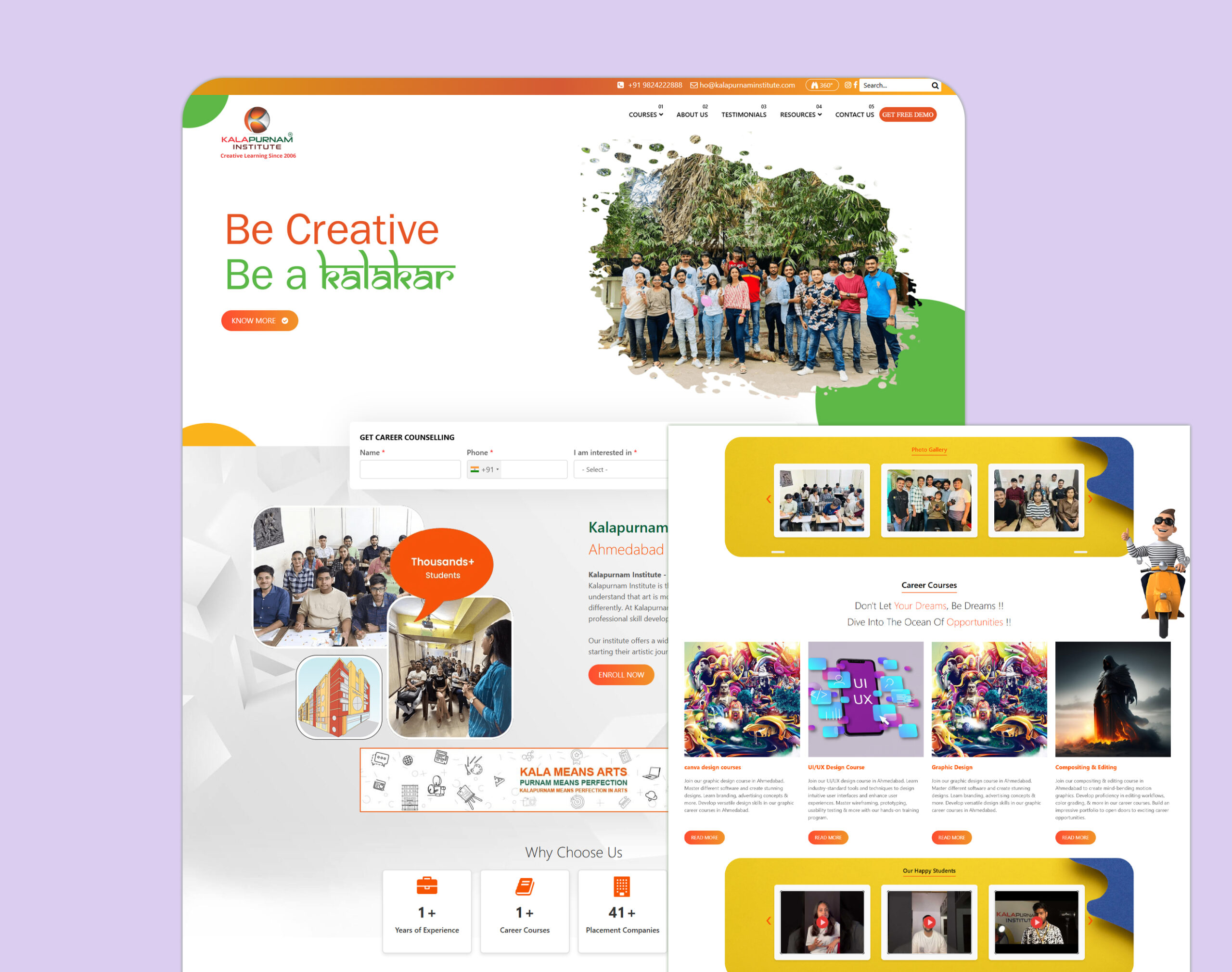 Kalapurnaminstitute: 31% Organic Traffic Growth & 25+ Keywords in Top 10 for Leading Design Institute in Ahmedabad