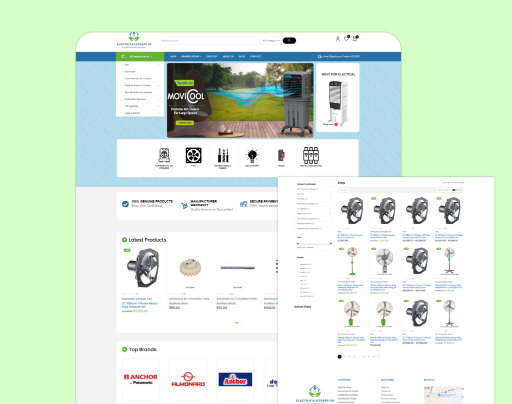 Website & E-Commerce Optimisation for ElectricalStores