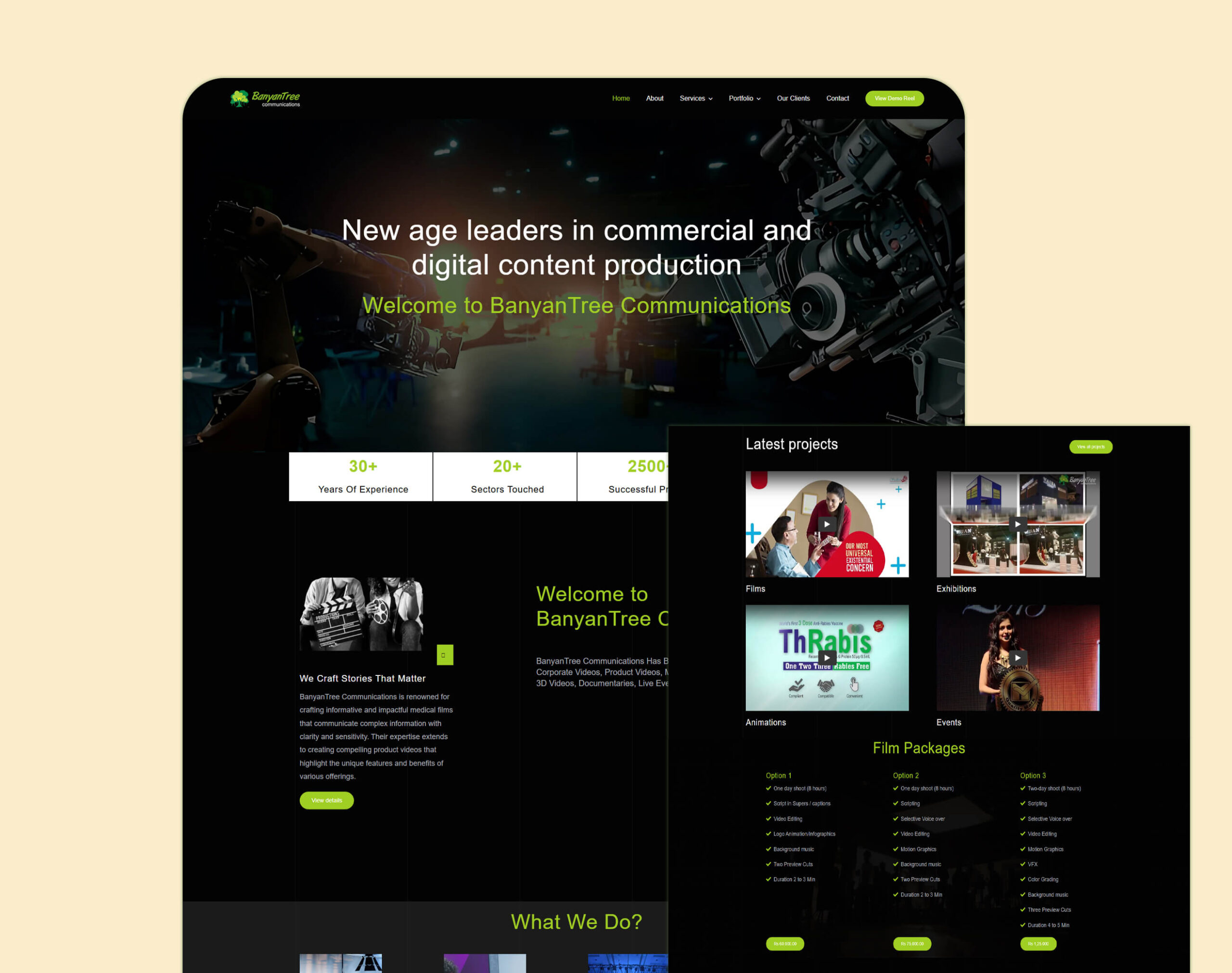 Digital Presence & Content Production for BanyanTree Communications