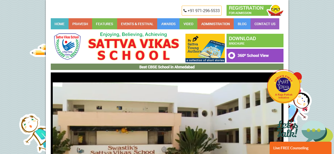 Sattvavikas Website Homepage Sattvavikas Website Homepage