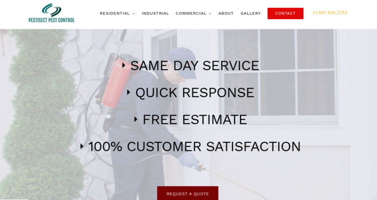 Pestisect Website Home Page Pestisect Website Home Page