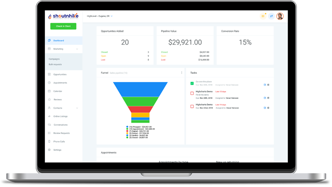 CRM Dashboard