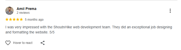 Clietn testimonial