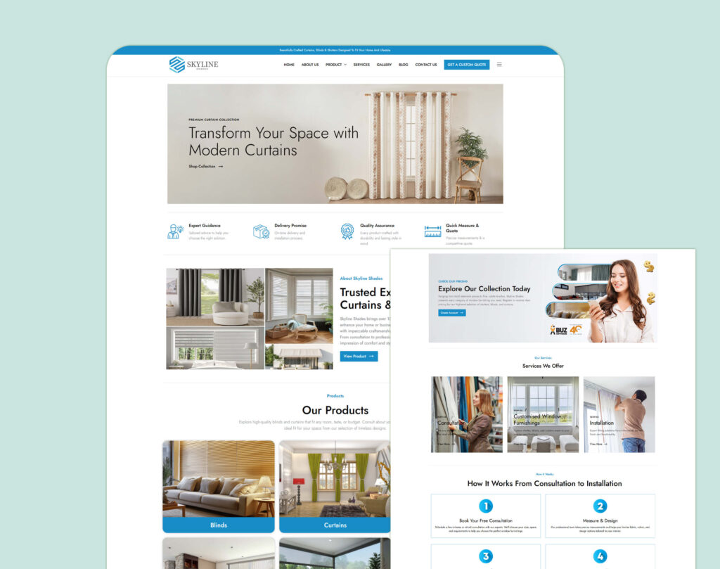 Website Development Case Study – Skyline Shades