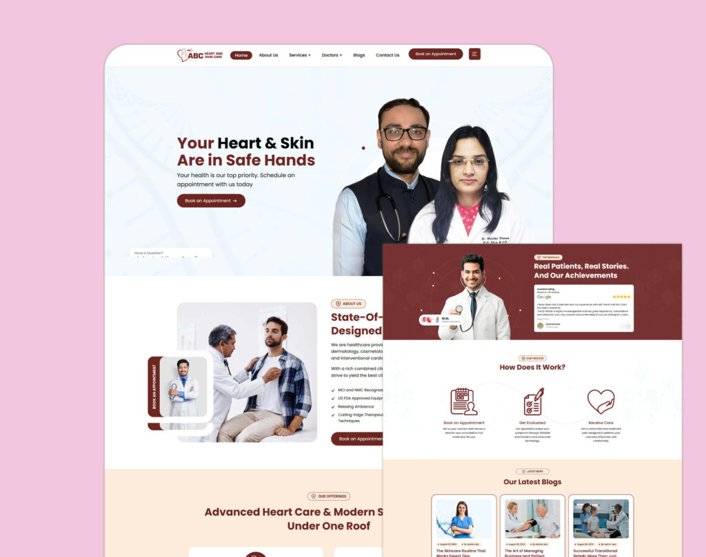 Website Development Case Study – ABC Heart & Skincare