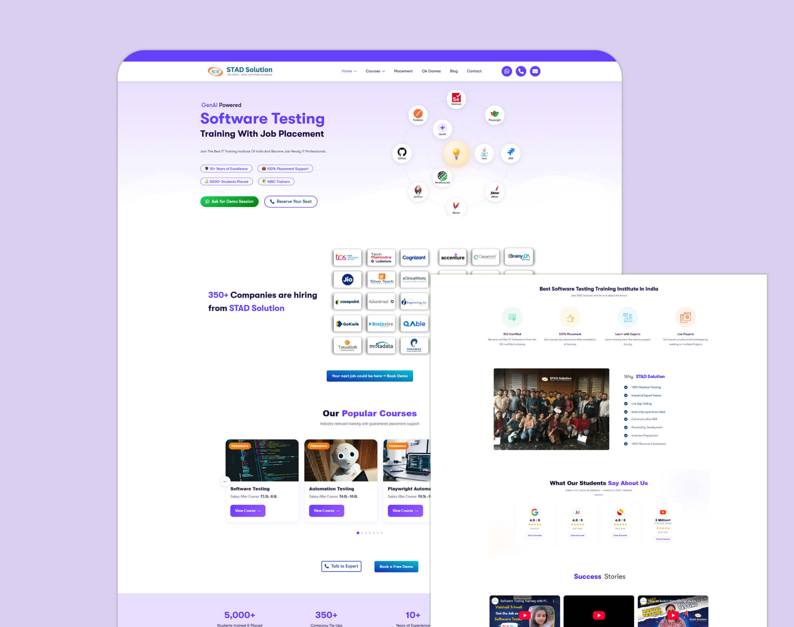 STAD Solution SEO Success: Growth in Organic Traffic & Increase in Key Events
