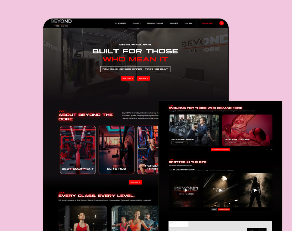 Website Development Case Study – BeyondTheCore.in