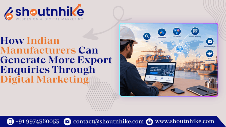 How Indian Manufacturers Can Generate More Export Enquiries Through Digital Marketing