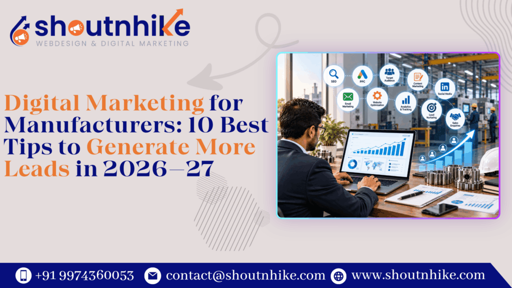 Digital Marketing for Manufacturers: 10 Best Tips to Generate More Leads in 2026–27